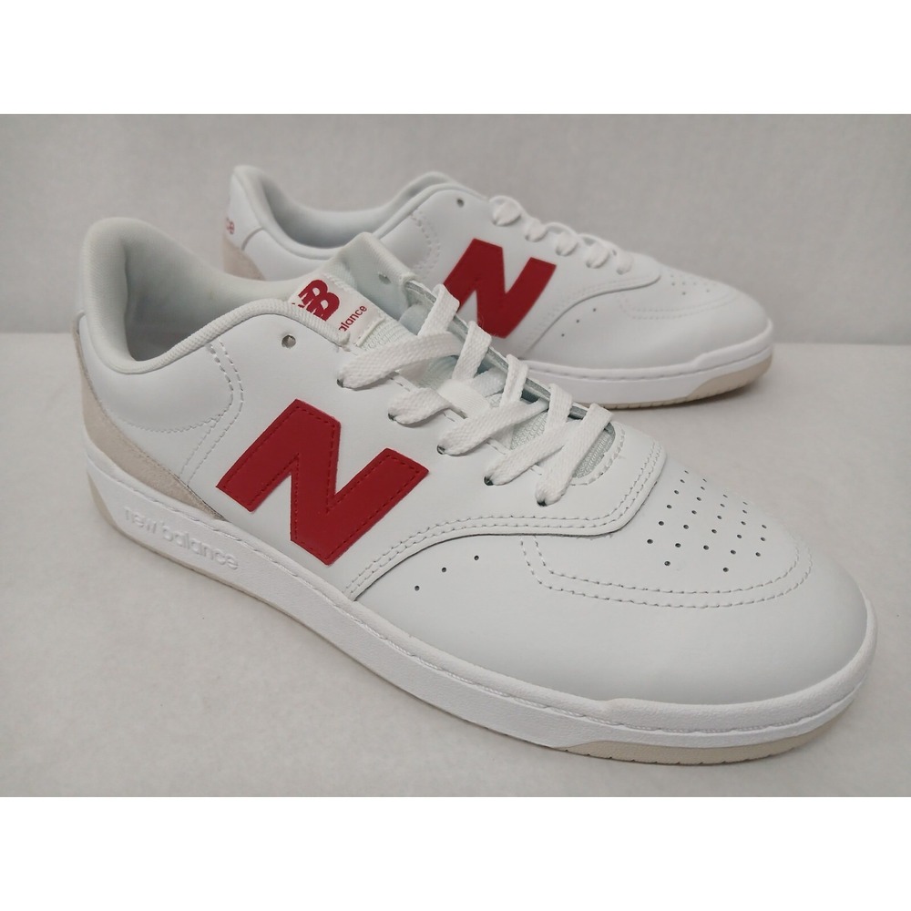 New Balance Men's BB80 Lifestyle Shoes BB80RTB White Team Red Sz 10